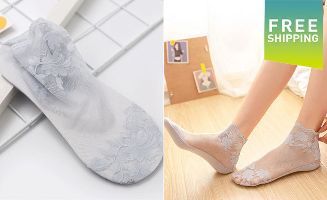 Image of $19.95 for 5-Pairs of Women's Lace Socks (a $35 Value)