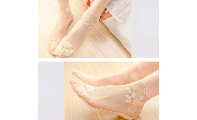 Image of $19.95 for 5-Pairs of Women's Lace Socks (a $35 Value)