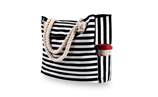 Image of $35.95 for an Extra Large Canvas Beach Bag (a $65 value)