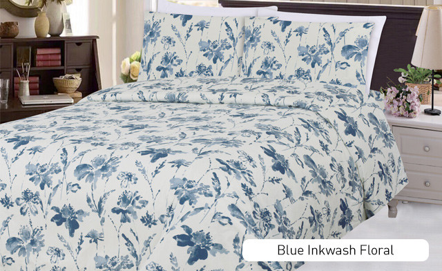 Image of Up to 80% off a Printed Duvet Cover Set