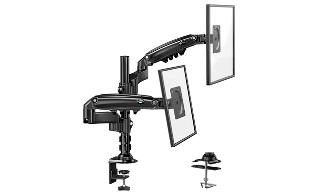 Image of $39.95 for a Height Adjustable Dual Monitor Stand (a $102.99 Value)