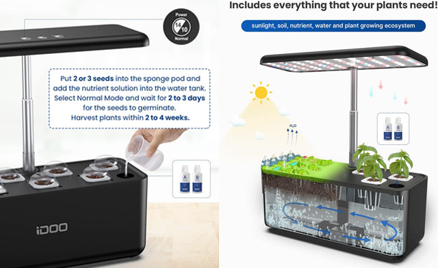 Image of $26.95 for an iDOO 7-Pod Hydroponic Growing System (a $79.99 Value)