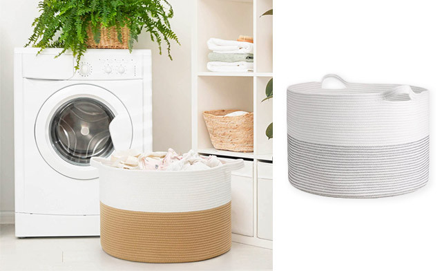 Image of $17.73 for a Woven Cotton Rope Basket (a $72.50 Value)