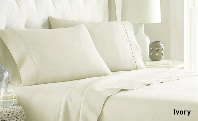 Image of Up to 79% off a 4-Piece 600 Thread Count Cotton Blend Sheet Sets