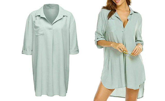 Image of $23.92 for a Lightweight Summer Shirtdress (a $65 Value)
