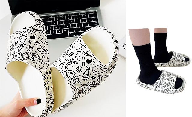 Image of $30.90 for a Pair of Doodle Slides (a $55 Value)