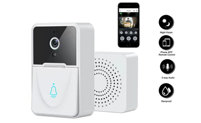 Image of $34.95 for a Wireless Smart Video Doorbell (a $104.99 Value)