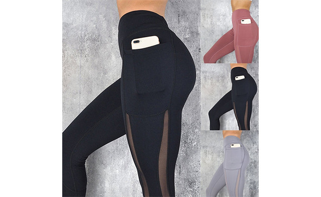 Image of $20.95 for Women's Mesh Feature Leggings (a $42.99 Value)