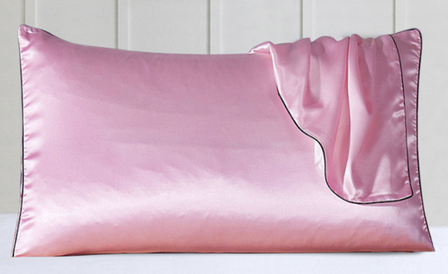 Image of $38.90 for 2 Silk Pillow Cases with Trim (a $110 Value)