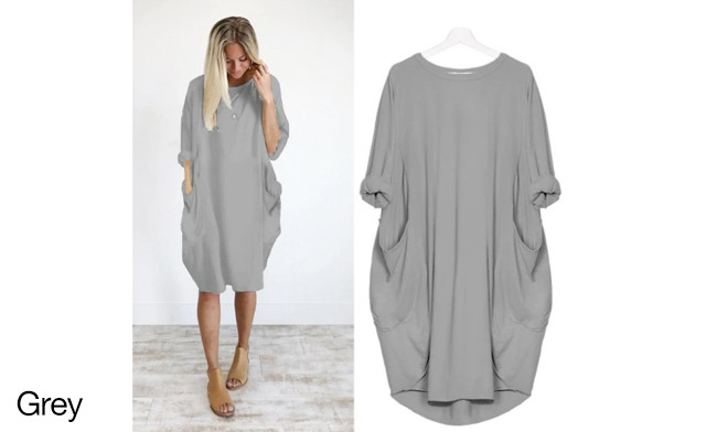 Image of $23.85 for a Women's Oversized Dress (a $39.99 Value)