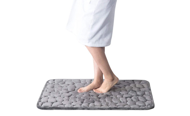 Image of $22.95 for a Cobblestone Embossed Bath Mat (a $59 Value)