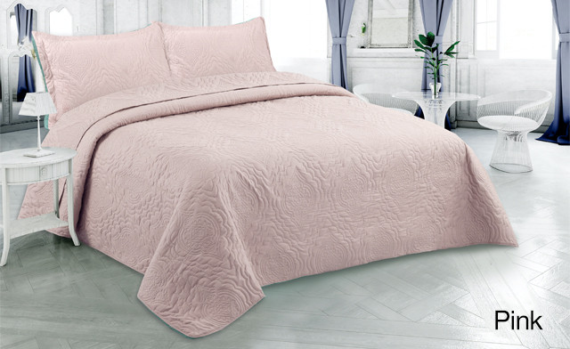 Image of Up to 74% off Pinsonic Solid 3-Piece Quilt Sets 