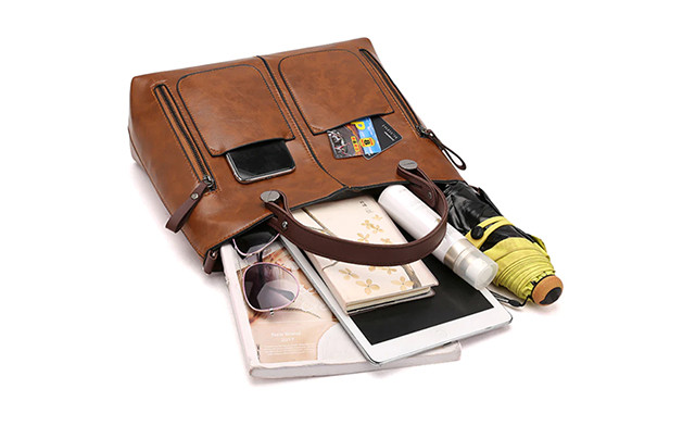 Image of $29.95 for a Women’s Leather Tote Handbag (a $74.90 Value)