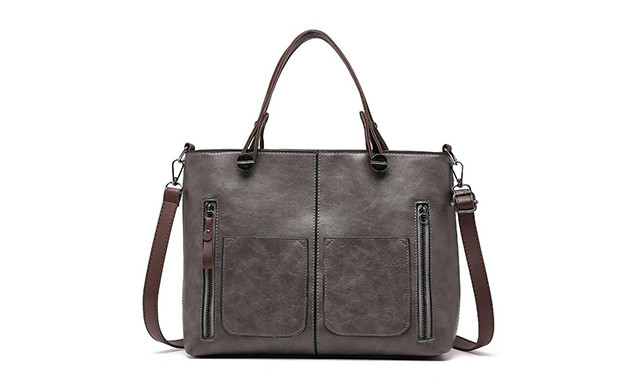 Image of $29.95 for a Women’s Leather Tote Handbag (a $74.90 Value)