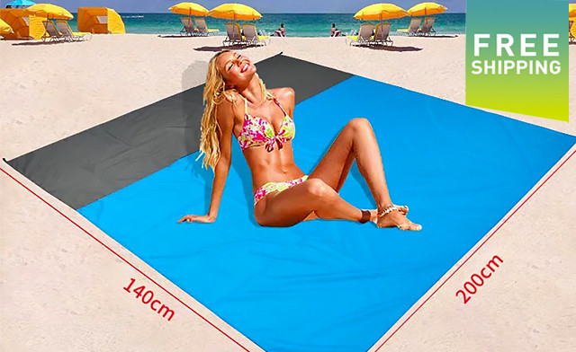 Image of $23.95 for an Outdoor Pocket Picnic Waterproof Beach Mat - 200x140cm (a $57.50 Value)