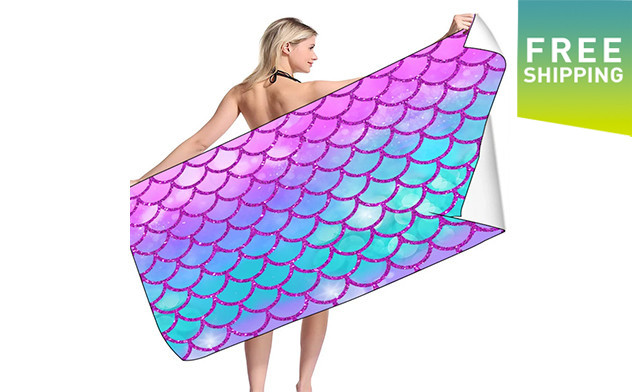 Image of $25.95 for a Mermaid Towel (a $49.99 Value)