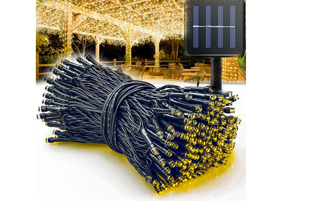 Image of $21.20 for 100 LED Outdoor Solar String Lights - 12 Meters (an $84 Value)