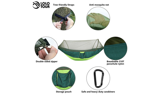 Image of $47.54 for a Portable Hammock w/ Mosquito Net (a $110 Value)