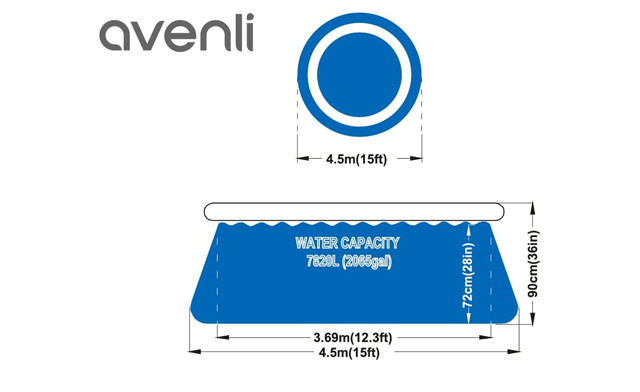 Image of Up to 57% off for an Avenli Inflatable Swimming Pool