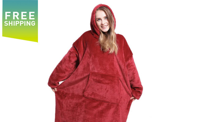 Image of $35 for a Ultra Plush Blanket Hoodie (a $72 Value)