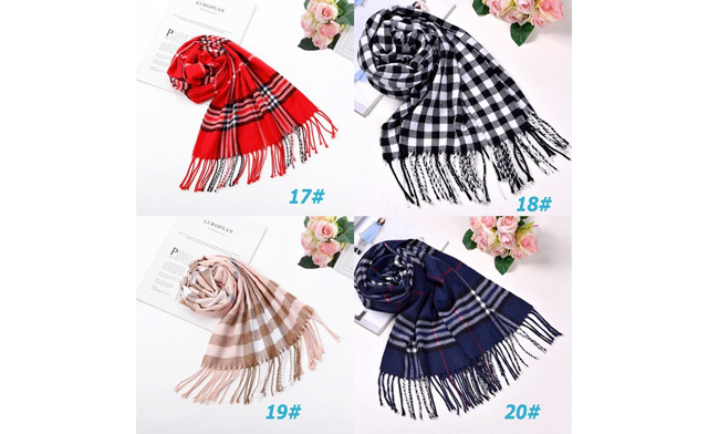 Image of $24.95 for a Plaid Blanket Scarf (a $64.99 Value)