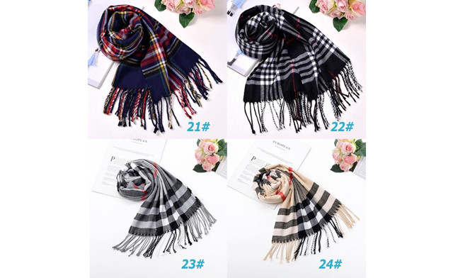 Image of $24.95 for a Plaid Blanket Scarf (a $64.99 Value)