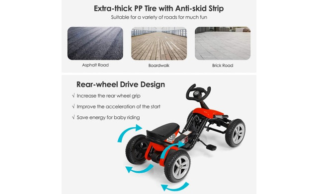 Image of $84.95 for a Kid's 4-Wheel Pedal Go Kart (a $199.99 Value)