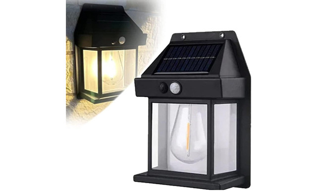Image of $24.95 for a Solar Power Outdoor Wall Light (a $42 Value)
