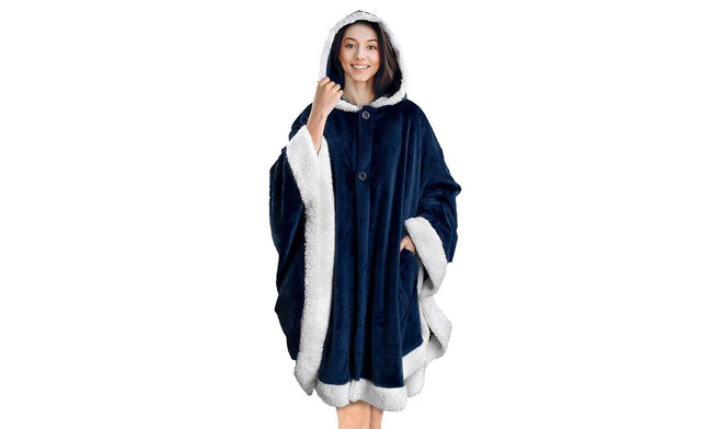 Image of $52.95 for a Women's Hooded Cloak Blanket (a $115 Value)