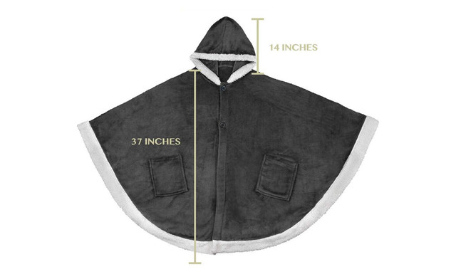Image of $52.95 for a Women's Hooded Cloak Blanket (a $115 Value)