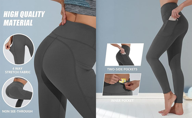Image of $22.95 for Women's Yoga Pants with Pockets (a $55 Value)