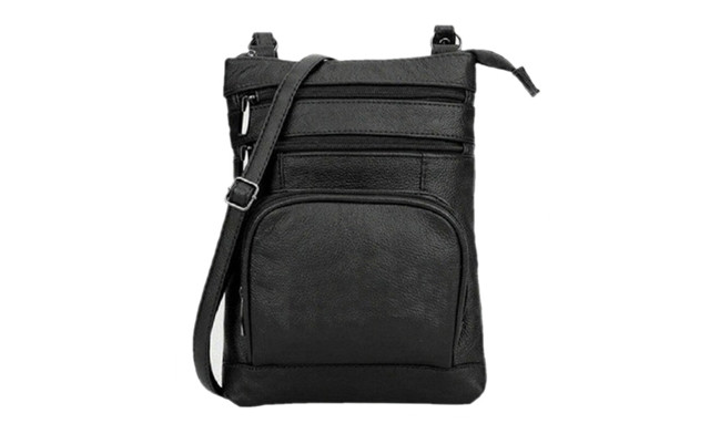 Image of Up to 61% off a Leather Crossbody Purse Bag