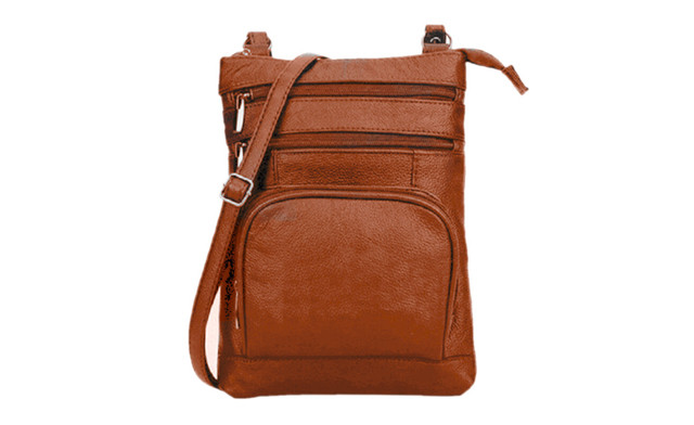 Image of Up to 61% off a Leather Crossbody Purse Bag