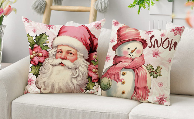 Image of $30 for a 4-Pack of Christmas Cushion Covers (a $56 Value)
