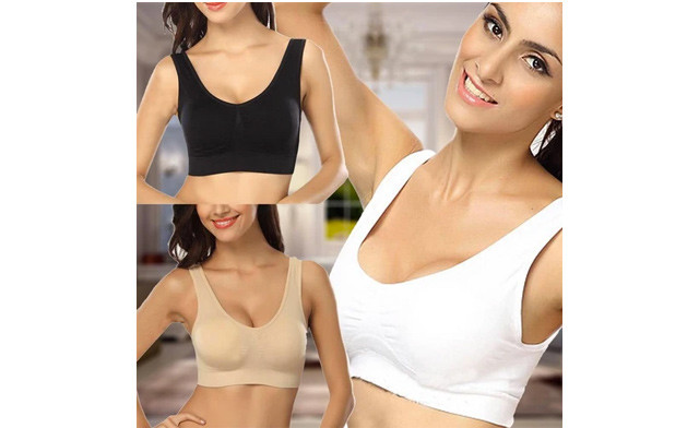 Image of $24.95 for a 3-Pack of Seamless Miracle Bras with Removable Pads (a $60 Value)