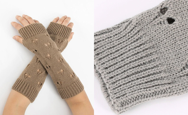 Image of $15.95 for a Pair of Women's Crochet Arm Warmers (a $34.99 Value)