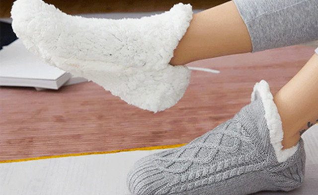 Image of $20.95 for Women's Warm Sock Slippers (a $34.99 Value)