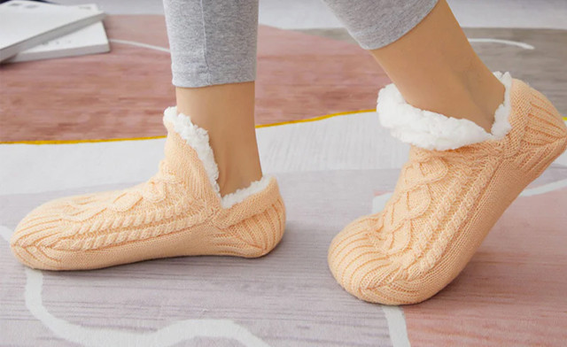 Image of $20.95 for Women's Warm Sock Slippers (a $34.99 Value)