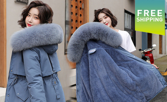 Image of $64.95 for a Women's Winter Coat with Fur Collar (a $134.99 Value)