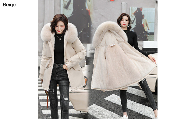 Image of $64.95 for a Women's Winter Coat with Fur Collar (a $134.99 Value)