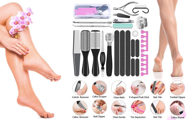 Image of $28.95 for a 23-Piece Professional Pedicure Tool Set (a $47.99 Value)