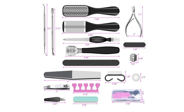 Image of $28.95 for a 23-Piece Professional Pedicure Tool Set (a $47.99 Value)