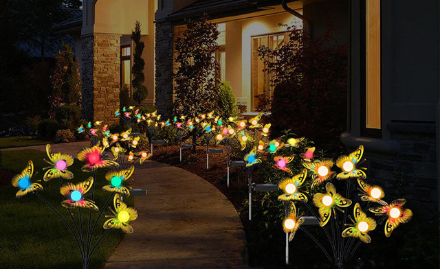 Image of $24.95 for a Solar Butterfly Lamp - 2 Pieces (a $52.98 Value)