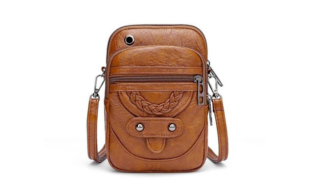 Image of $22 for a PU Leather Shoulder Bag (a $58.50 Value)