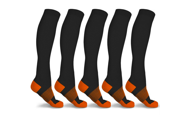 Image of $29.95 for 6 Pairs of Copper-Infused Knee-High Socks (a $114 Value)