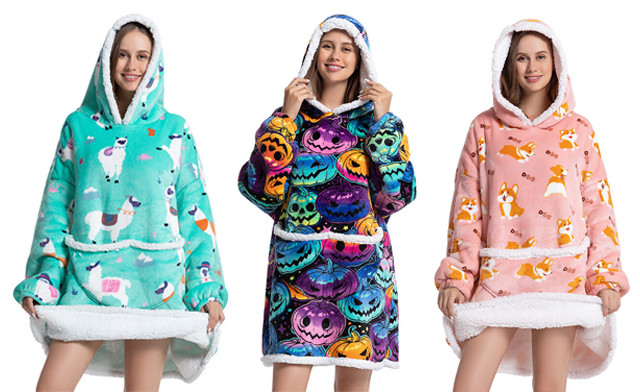 Image of Up to 53% off a Blanket Hoodie