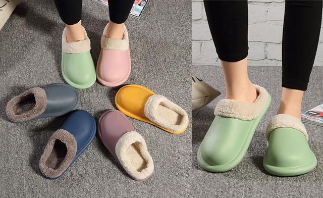 Image of $25 for a Pair of Warm Fluffy Slippers (a $64.99 Value)
