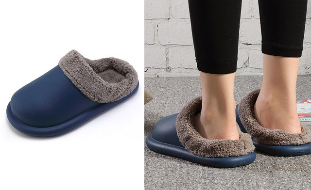 Image of $25 for a Pair of Warm Fluffy Slippers (a $64.99 Value)