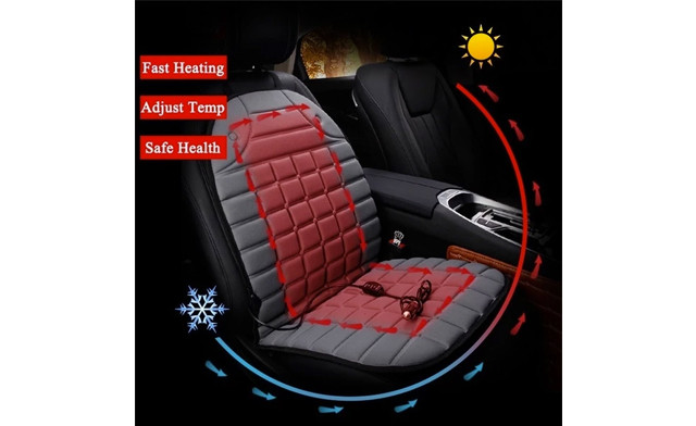 Image of Up to 44% off Universal 12V Car Front Seat Heated Cushion Covers