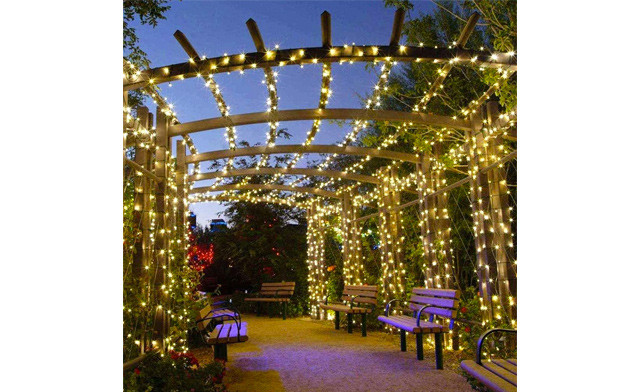Image of $27.95 for 100 LED Outdoor Solar String Lights - 12 Meters (a $49 Value)
